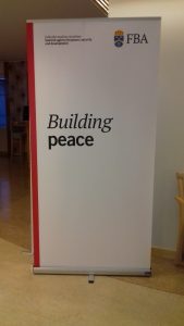 Image II - FBA stand ‘building peace’